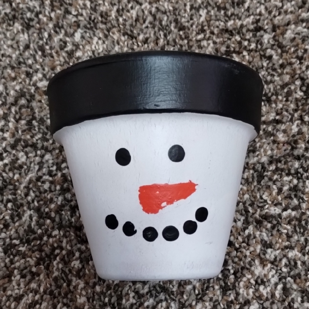 Snowman Flower Pot